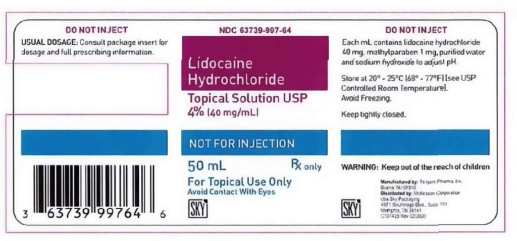 Bottles of lidocaine sold for pain relief recalled over super potency